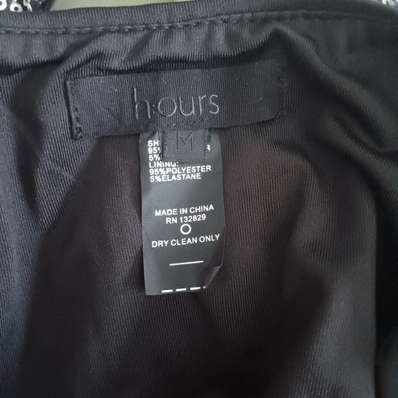 H:Ours Black Silver Sequin Sparkly Party Crop Top M - Picture 6 of 6